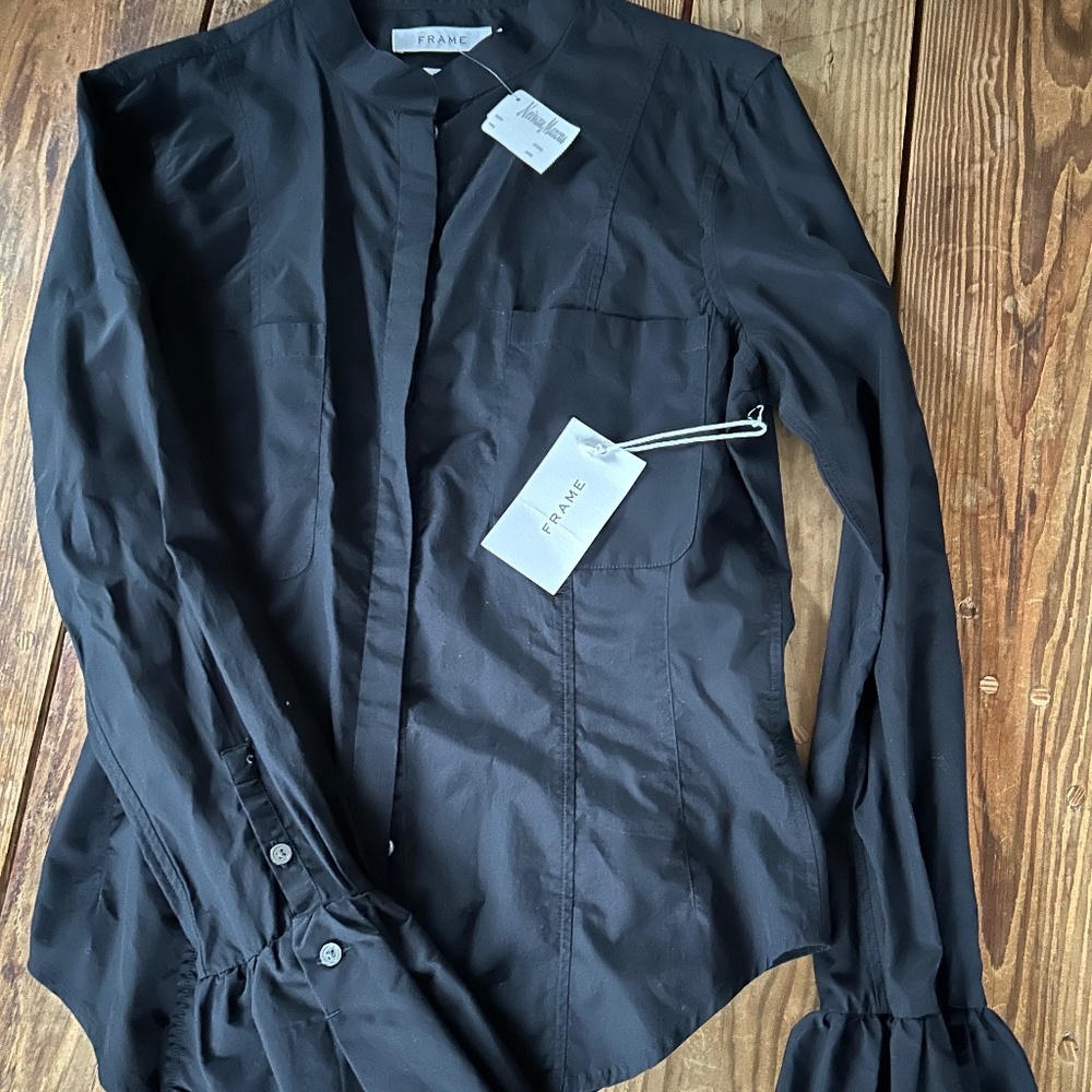 Frame Blouse with Ruffle Detailing